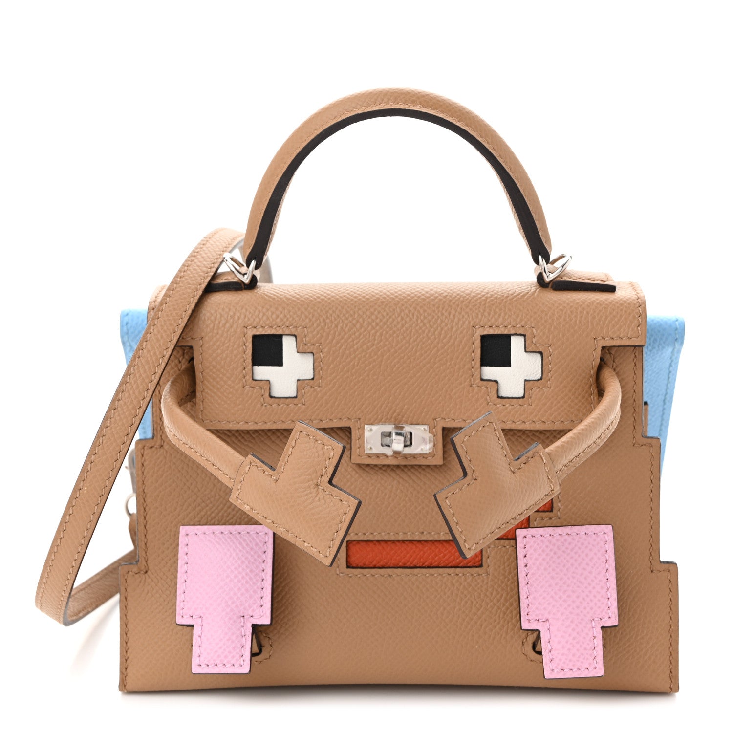 Hermes Epsom Swift Quelle Idole Picto Kelly Doll Handbag Chai Mauve Sylvestre Bleu Celeste Terre Battue 1 of 10
