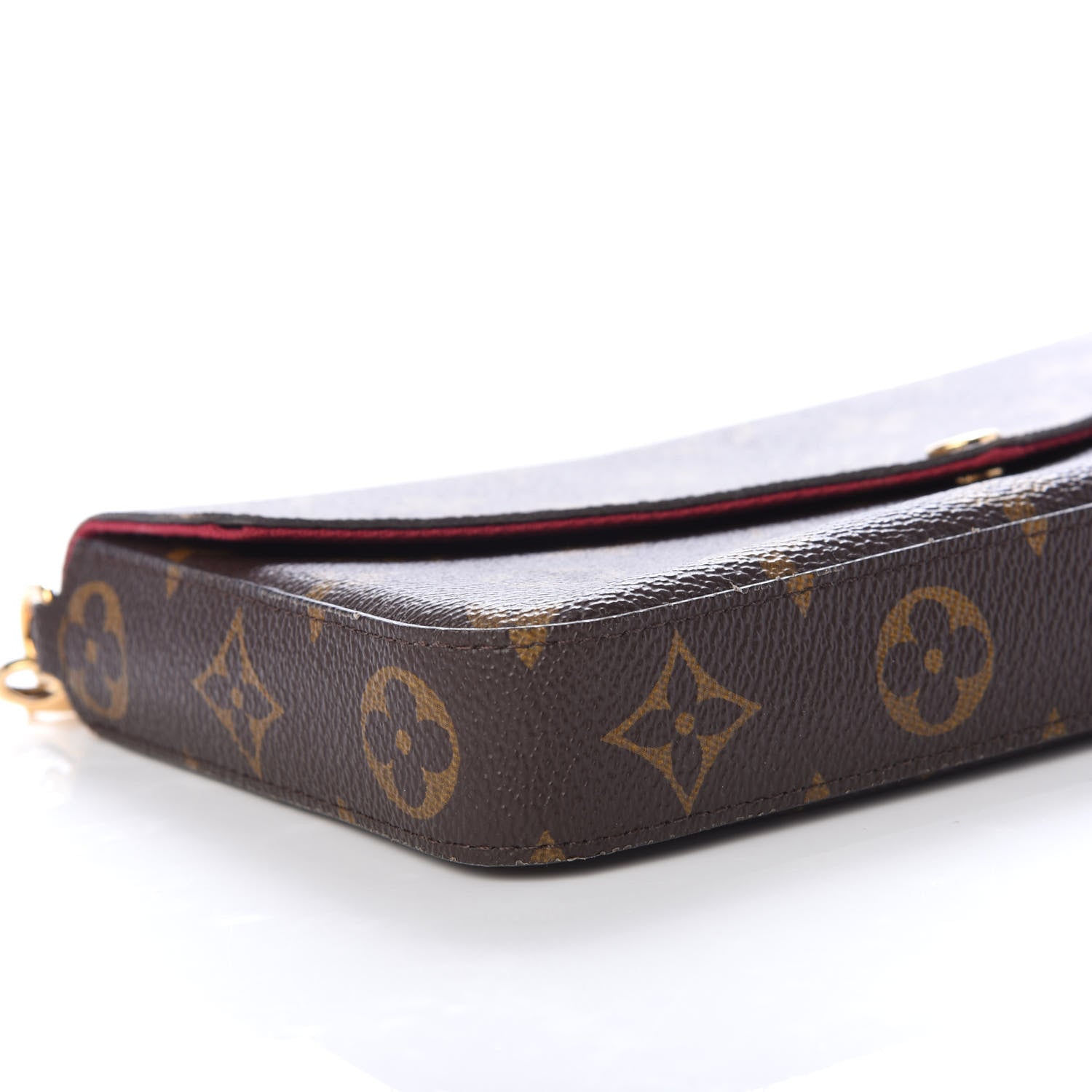 Louis Vuitton Monogram Pochette Felicie Chain Wallet Fuchsia 10 of 12