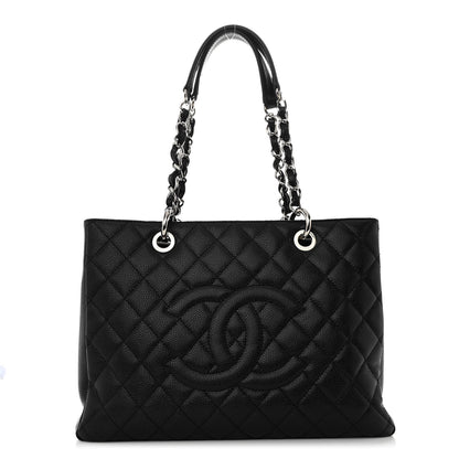 Chanel Caviar Quilted Grand Shopping Tote GST Black 1 of 11