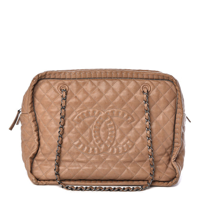 Chanel Calfskin Quilted Istanbul Shoulder Bag Beige 1 of 10