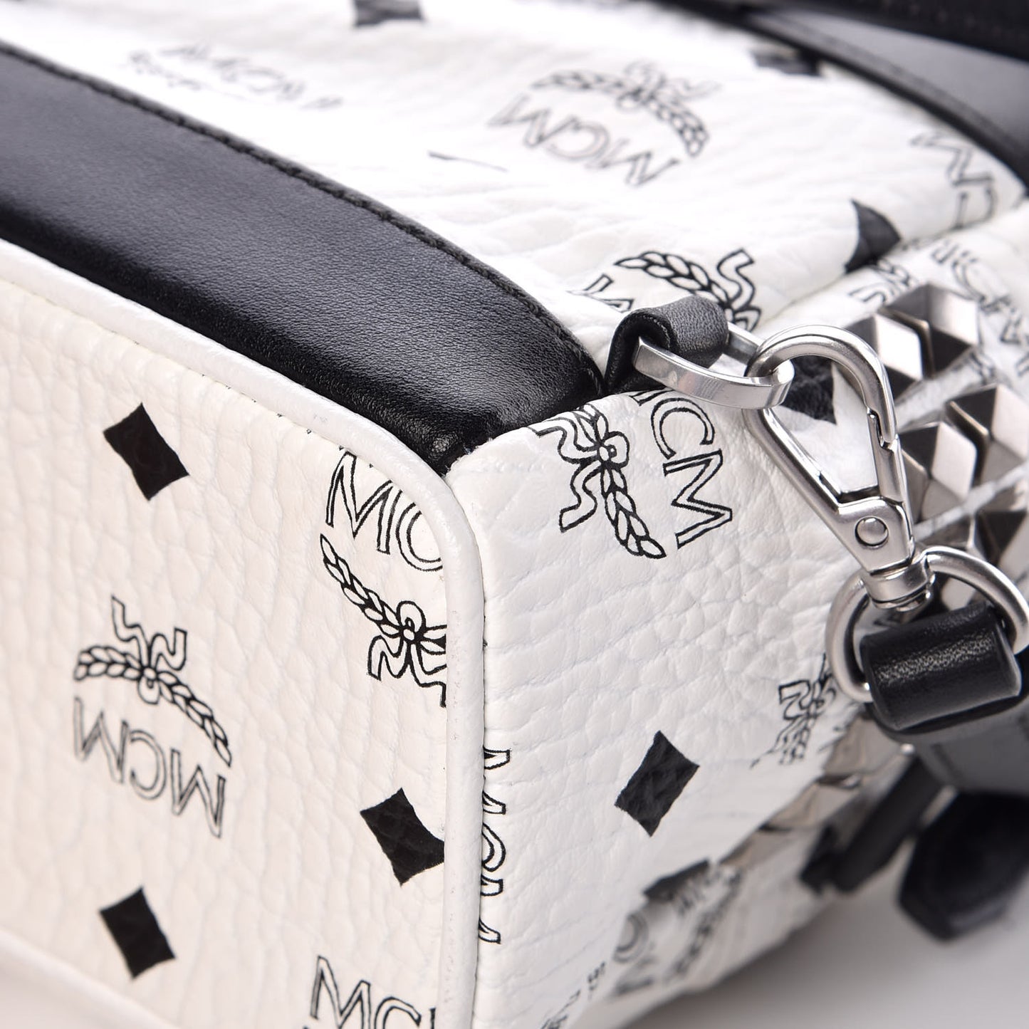 Visetos Studded X-Mini Bebe Boo Backpack White