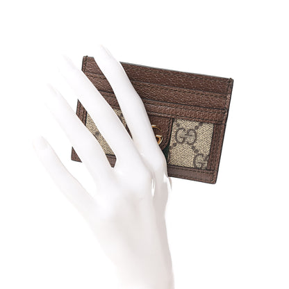 Gucci GG Supreme Monogram Ophidia Card Holder Brown 2 of 7