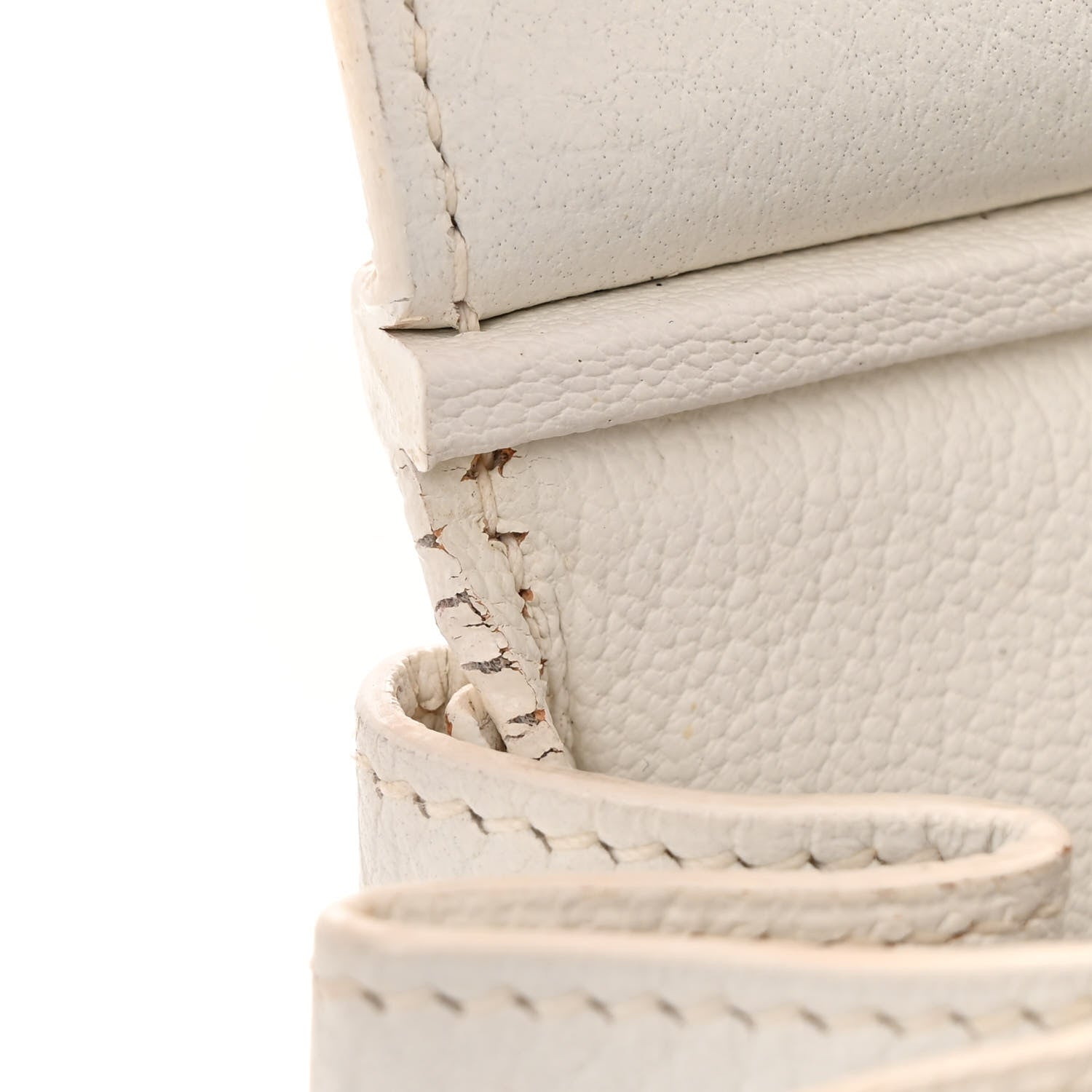 Hermes Taurillon Clemence Birkin 35 White 14 of 14