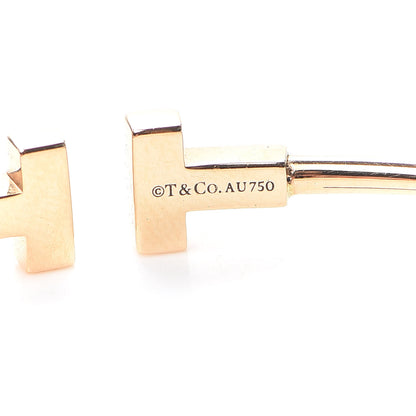 Tiffany 18K Rose Gold Narrow T Wire Bracelet 4 of 5