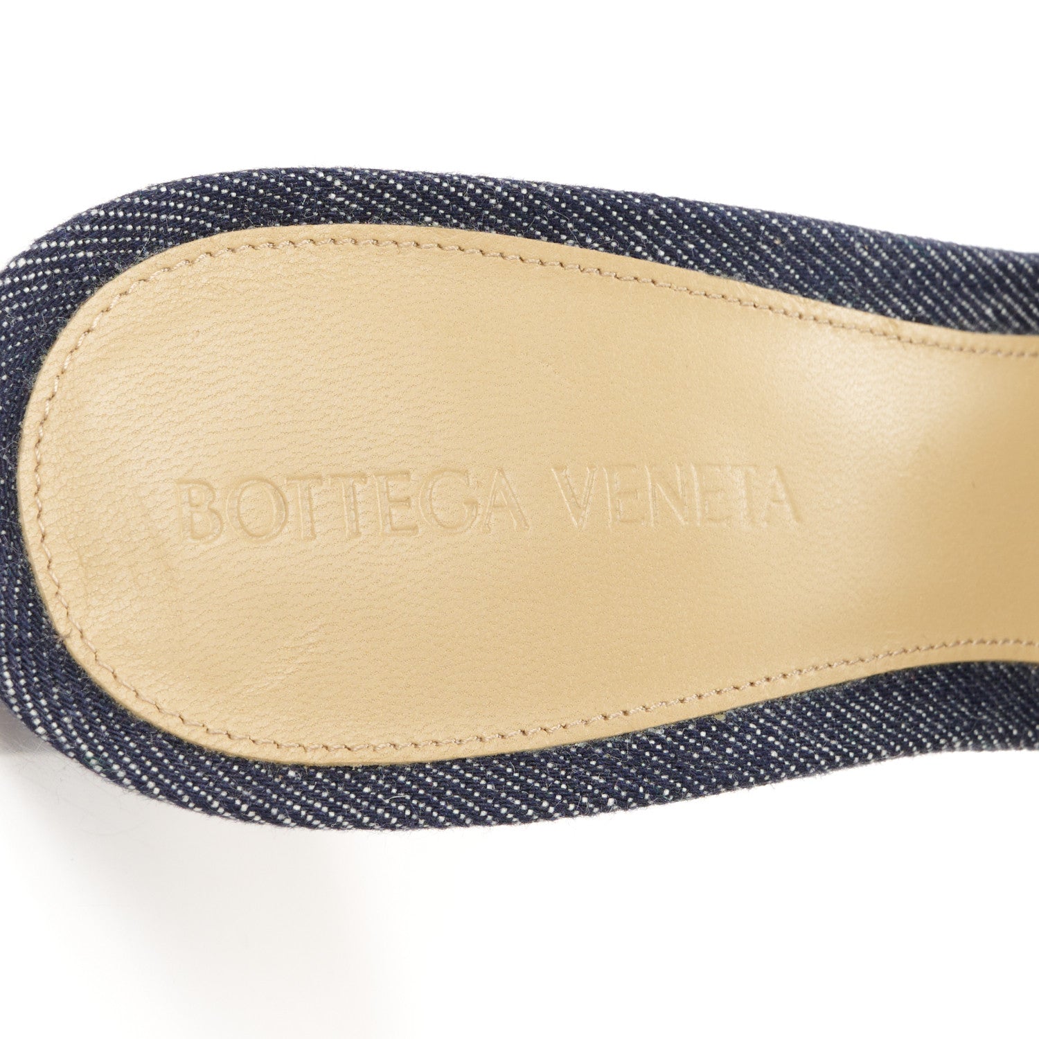 Bottega Veneta Denim Matelasse Padded Mule Sandals 39 Indigo 7 of 9