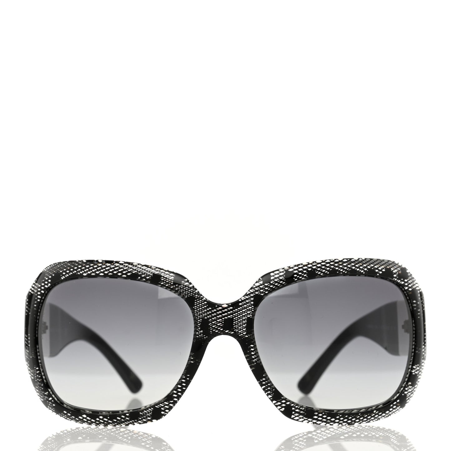 Acetate CC Lace Effect Sunglasses 5146 Black White