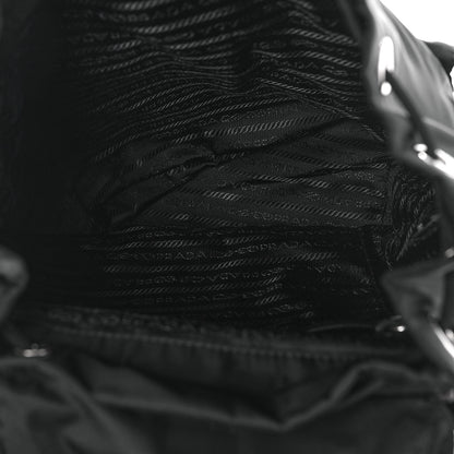 Prada Tessuto Nylon Saffiano Small Backpack Black 6 of 9