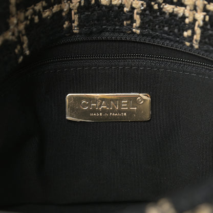 Chanel Tweed Quilted Medium Chanel 19 Flap Black Beige 6 of 11
