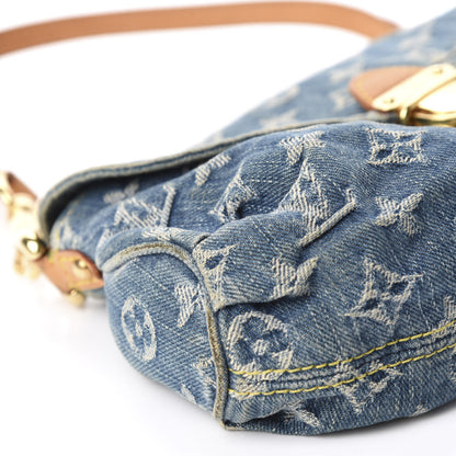 Louis Vuitton Monogram Denim Mini Pleaty Blue 6 of 10