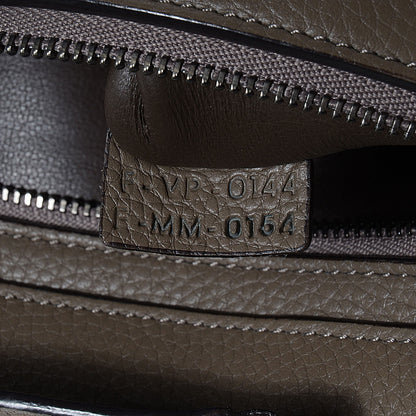 Celine Drummed Calfskin Suede Medium Trapeze Taupe 5 of 9