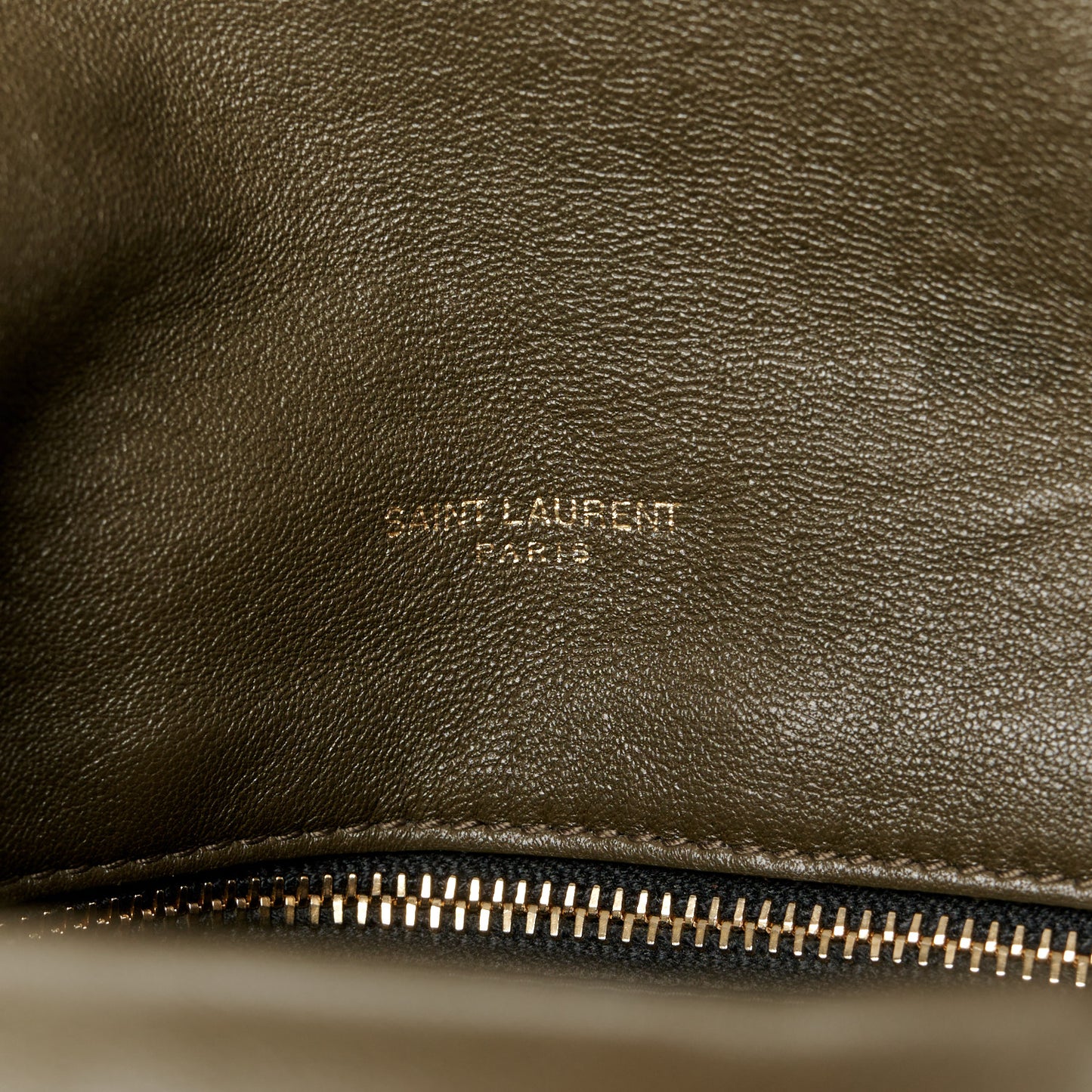 Lambskin Quilted Medium Loulou Puffer Monogram Chain Satchel Seaweed