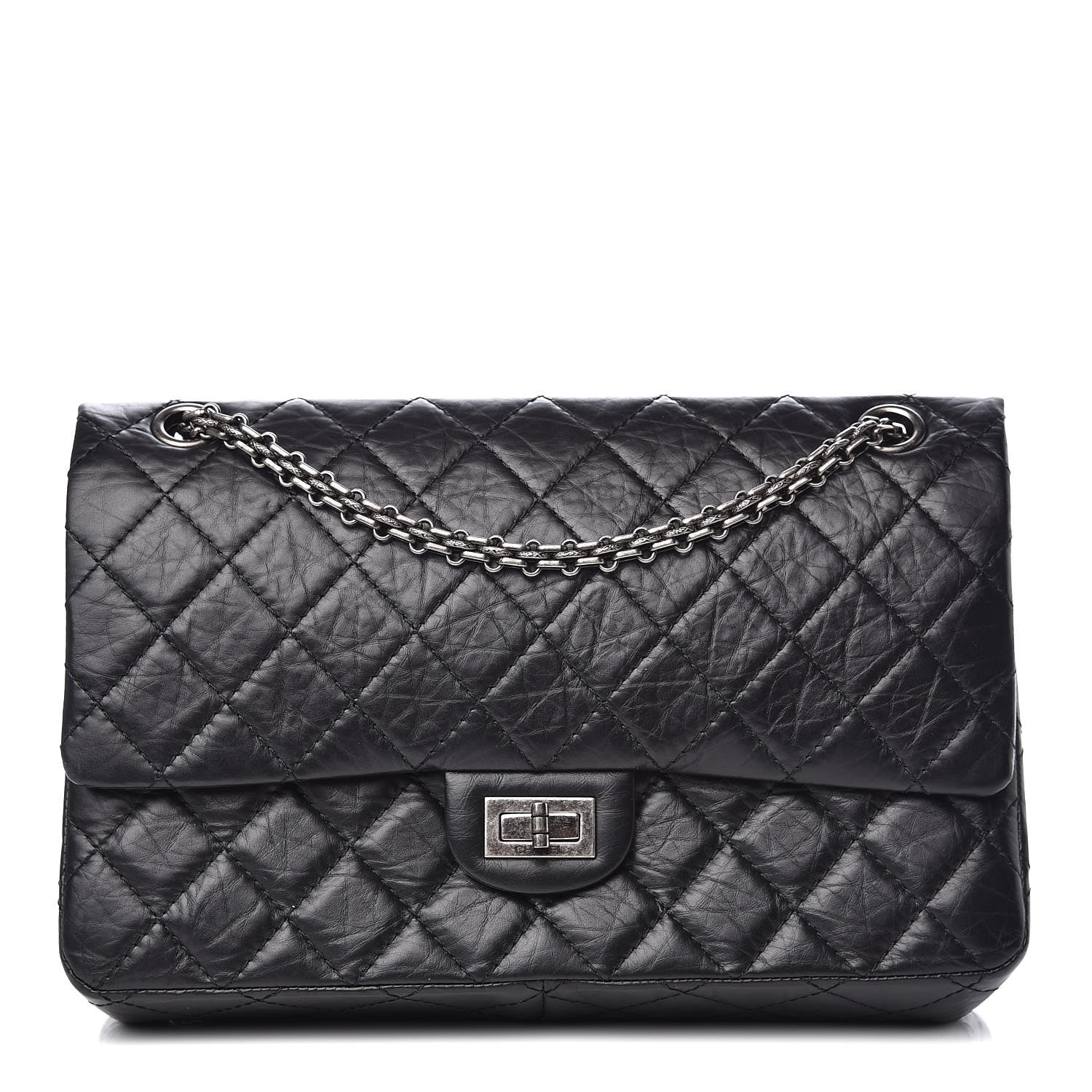 Chanel Aged Calfskin Quilted 2.55 Reissue 226 Flap Black 1 of 10
