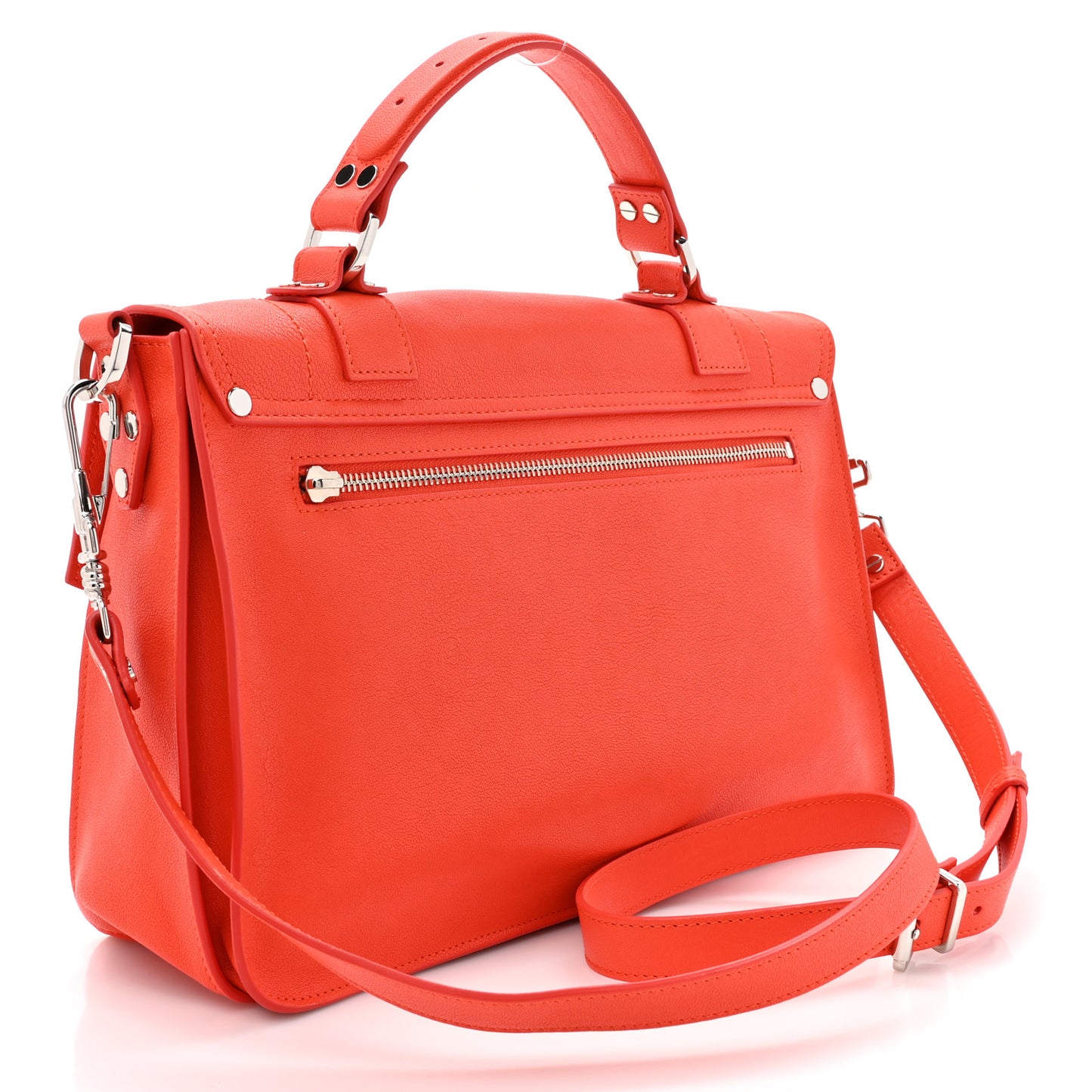 Lambskin Medium PS1 Satchel Orange