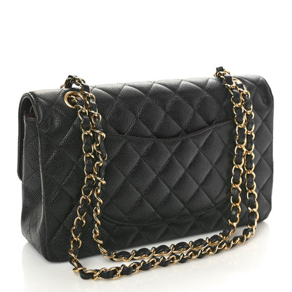 Chanel Caviar Quilted Medium Double Flap Black 3 of 10