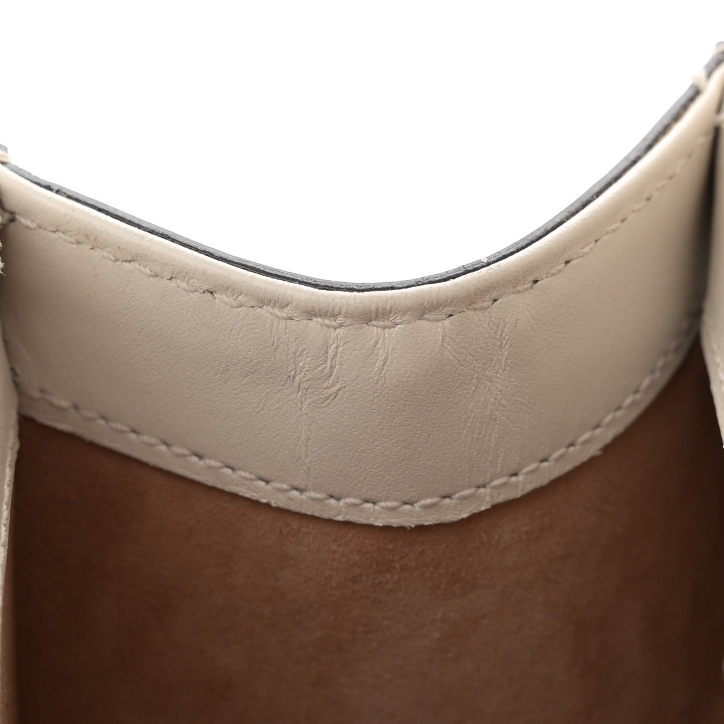 Calfskin Mini Sylvie Top Handle Bag White