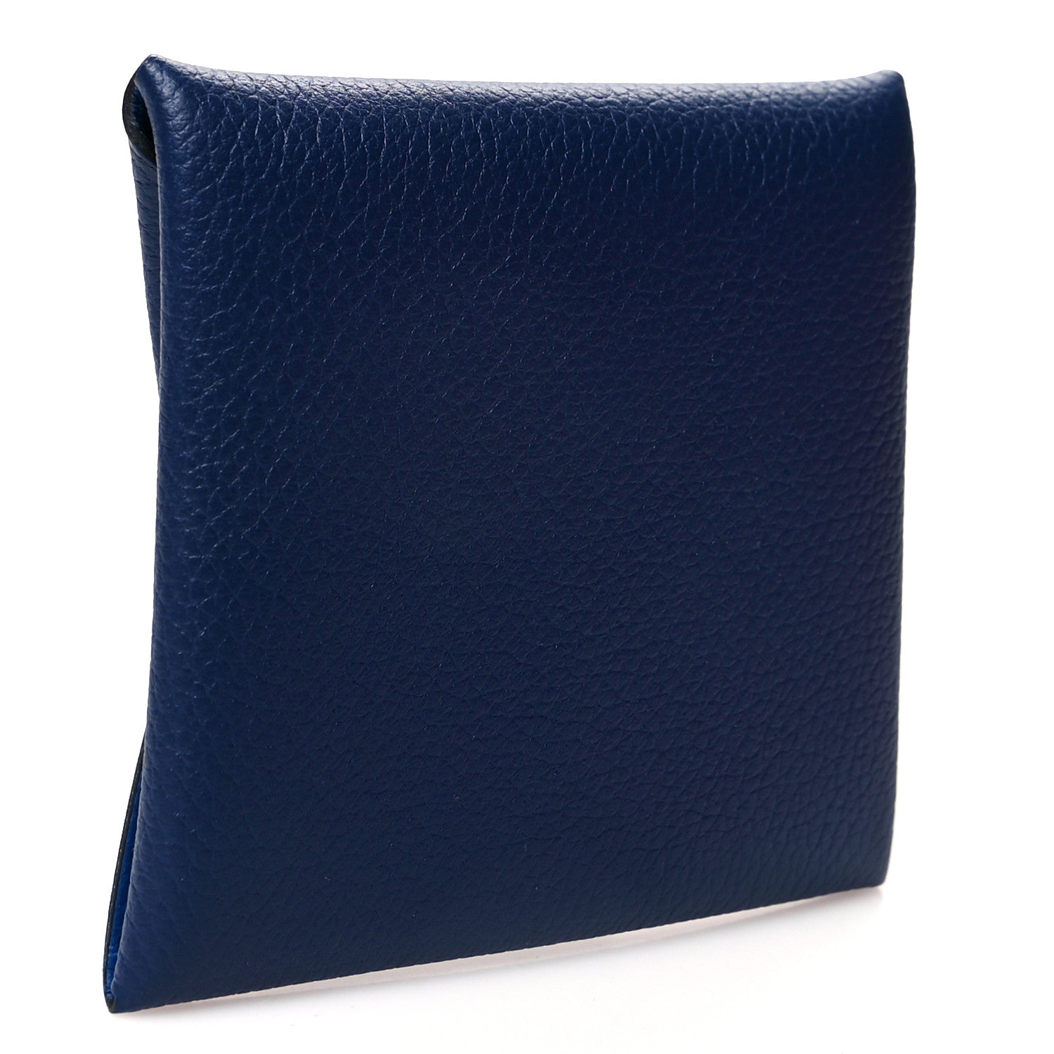 Hermes Evercolor Verso Bastia Coin Purse Bleu Saphir Bleu France 3 of 8
