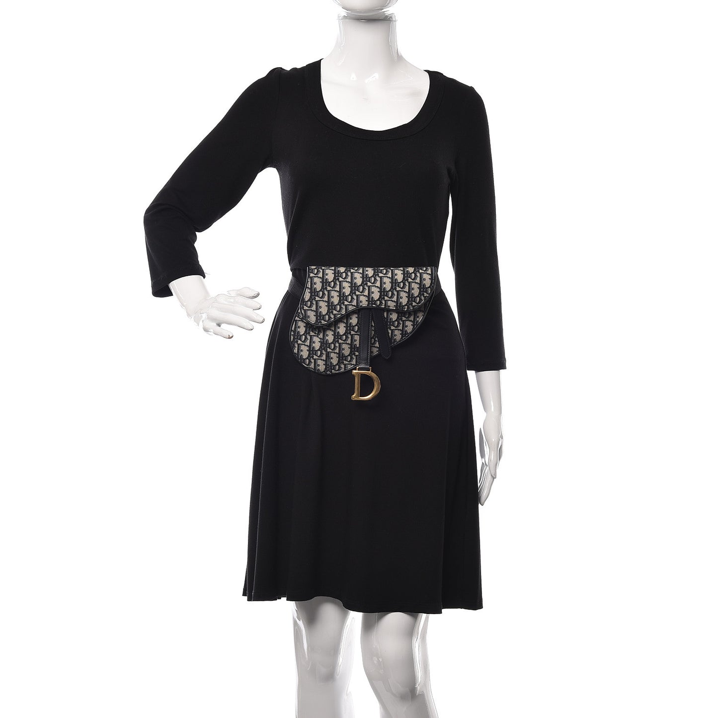 Oblique Saddle Belt Bag Blue