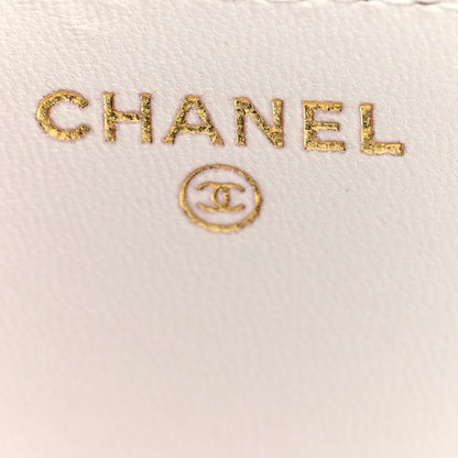Chanel Lambskin Quilted Resin CC Mini Flap Bag White Black 6 of 11