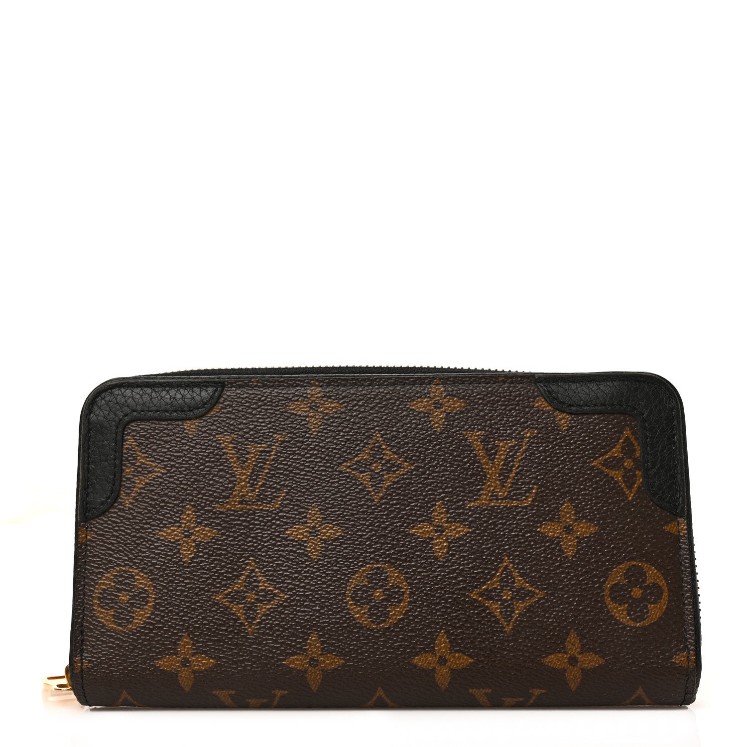 Louis Vuitton Monogram Zippy Retiro Wallet Black 1 of 6
