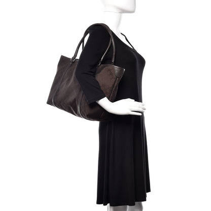 Gucci Monogram Medium Joy Tote Dark Brown 2 of 11
