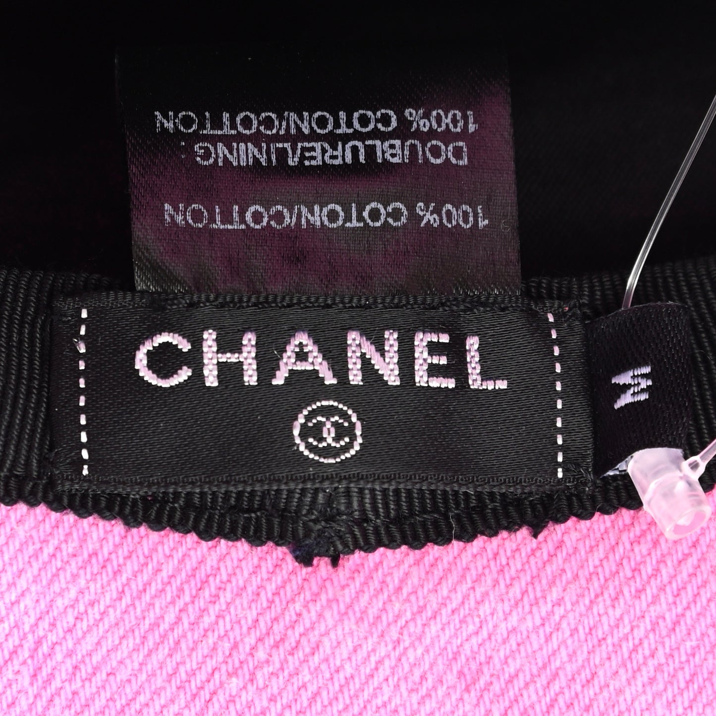 Denim Logo Bucket Hat M Pink Yellow