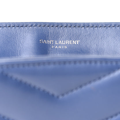Saint Laurent Calfskin Y Quilted Monogram Toy Loulou Chain Satchel Denim 6 of 10