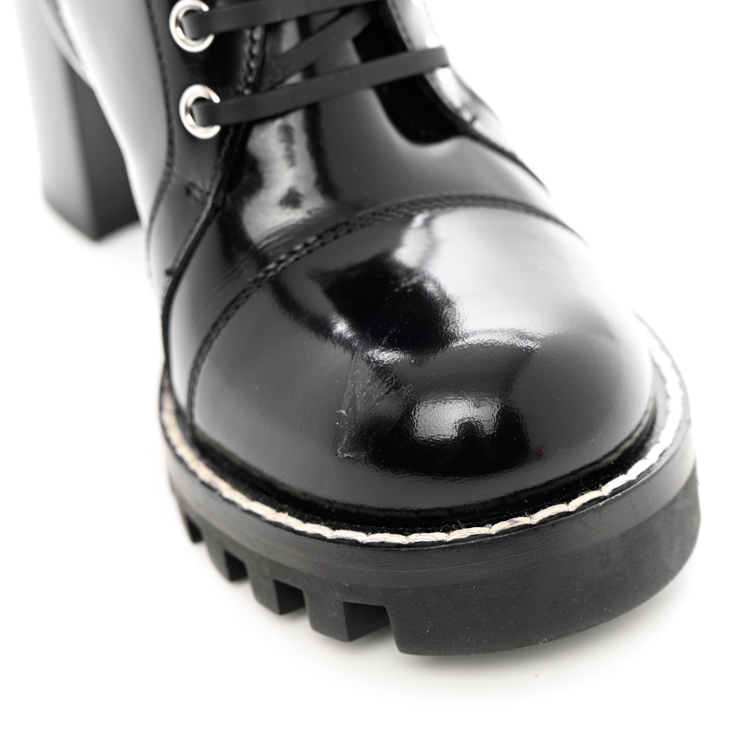 Louis Vuitton Patent Calfskin Monogram Star Trail Ankle Boots 39 Black 8 of 9
