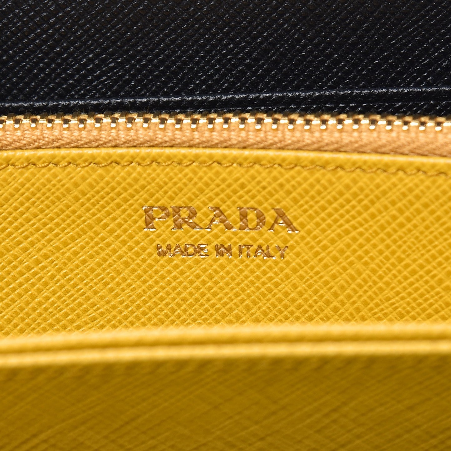 Saffiano Robot Continental Zip Around Wallet Black