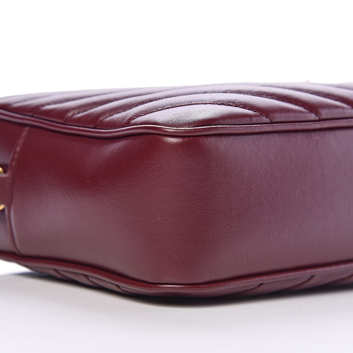 Calfskin Matelasse Monogram Lou Camera Bag Dark Legion Red