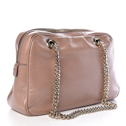 Gucci Soft Patent Small Soho Bowler Dark Cipria 3 of 11