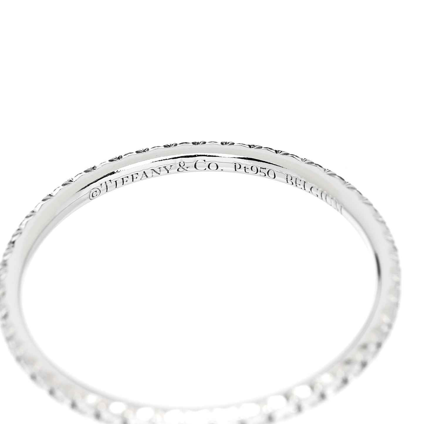 Platinum Diamond Metro Full Eternity Band Ring 53 6.5