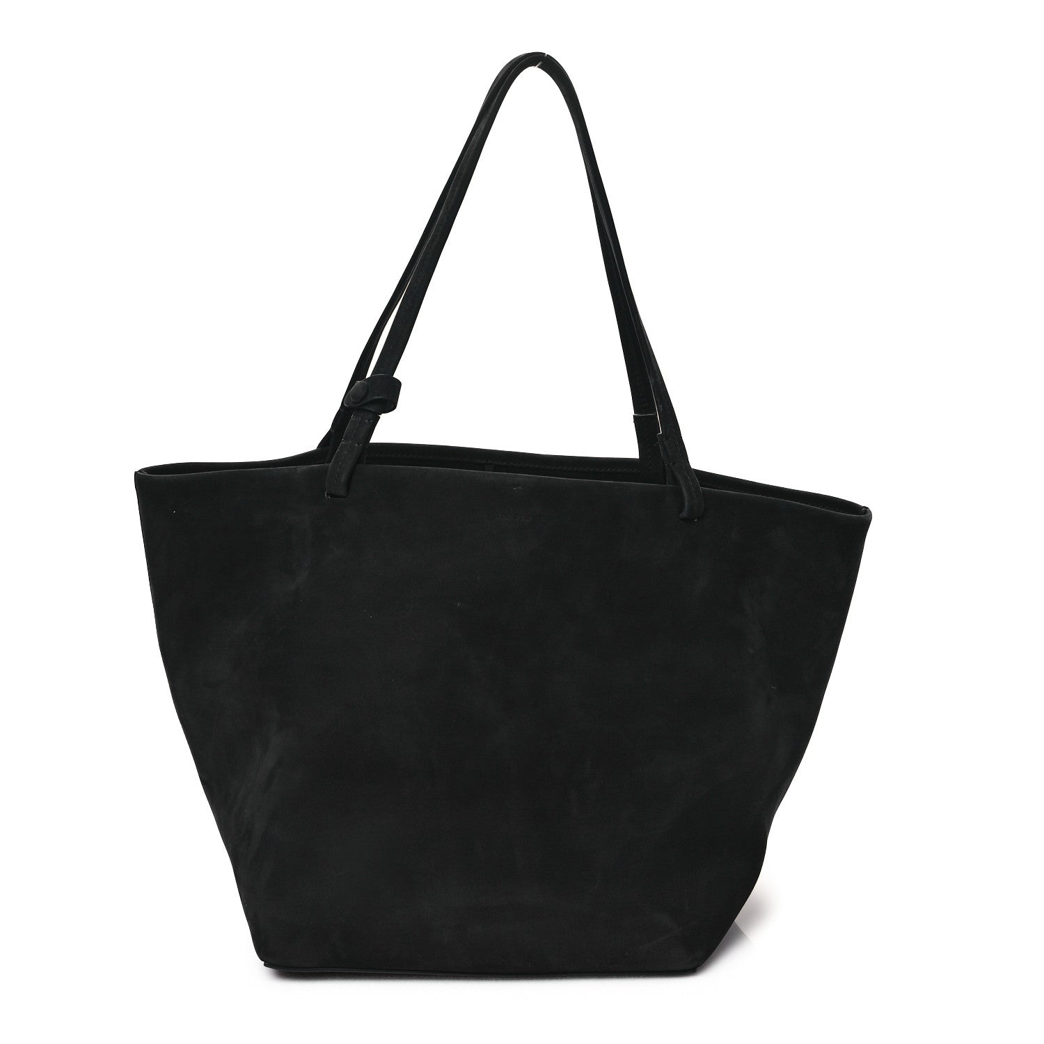 The Row Suede Park Tote Three Black 1 of 10