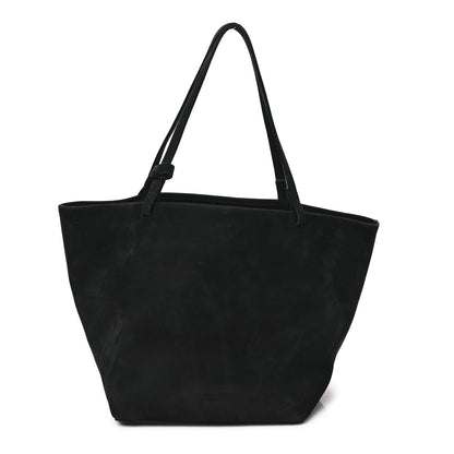 The Row Suede Park Tote Three Black 1 of 10
