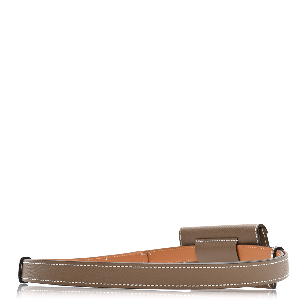Epsom Kelly Pocket Belt Etoupe
