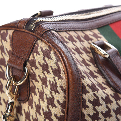 Gucci Fabric Pied De Poule Medium Seventies Web Boston Brown 10 of 15