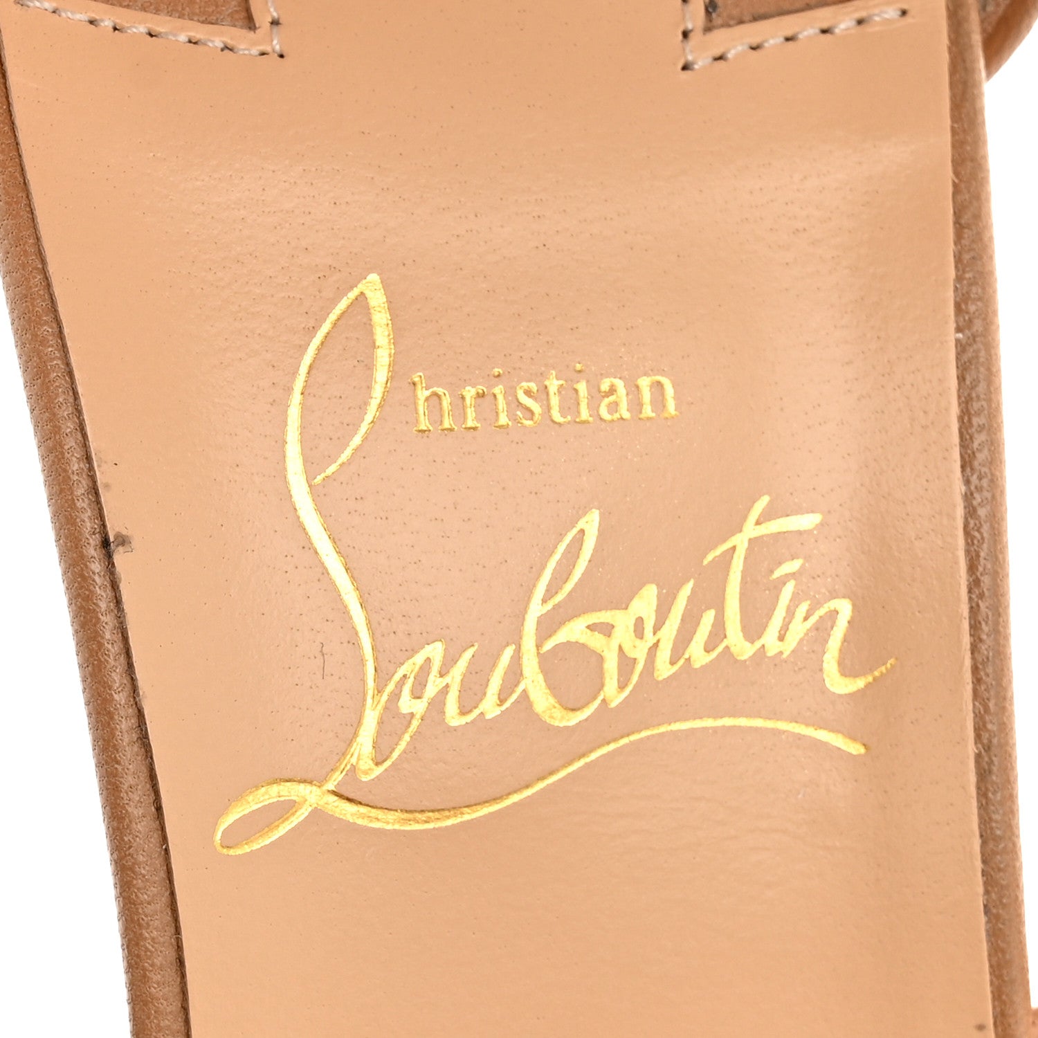 Christian Louboutin Kid Choca Lux 120 Sandals 35 Nude Pink Bronze 8 of 10
