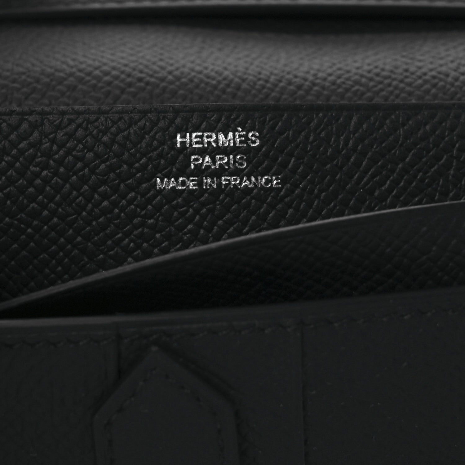 Hermes Epsom Bearn Gusset Wallet Black 6 of 13
