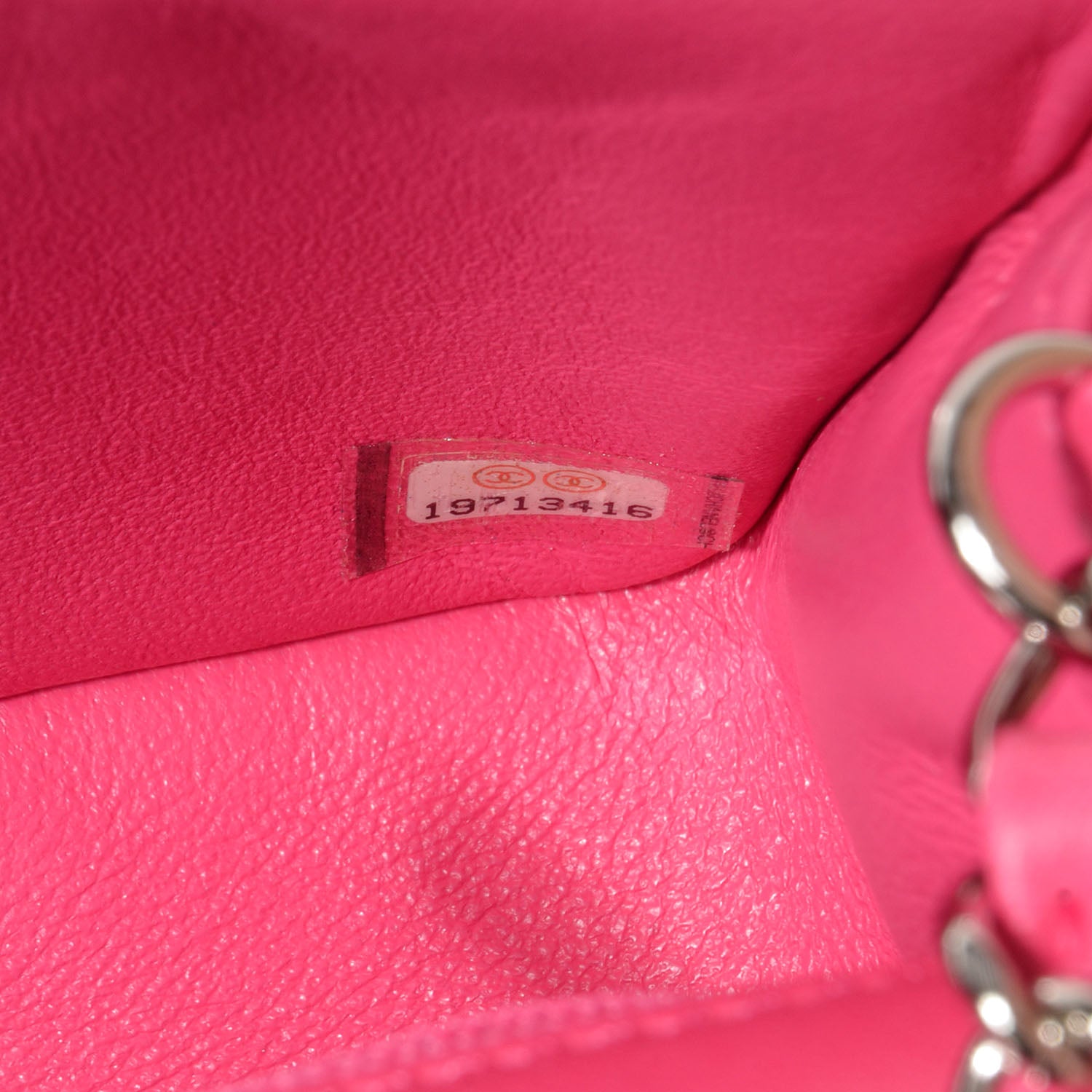 Chanel Lambskin Quilted Mini Flap Dark Pink 6 of 7