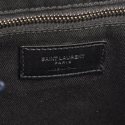 Saint Laurent Grained Calfskin Sac De Jour Souple Backpack Navy 6 of 7