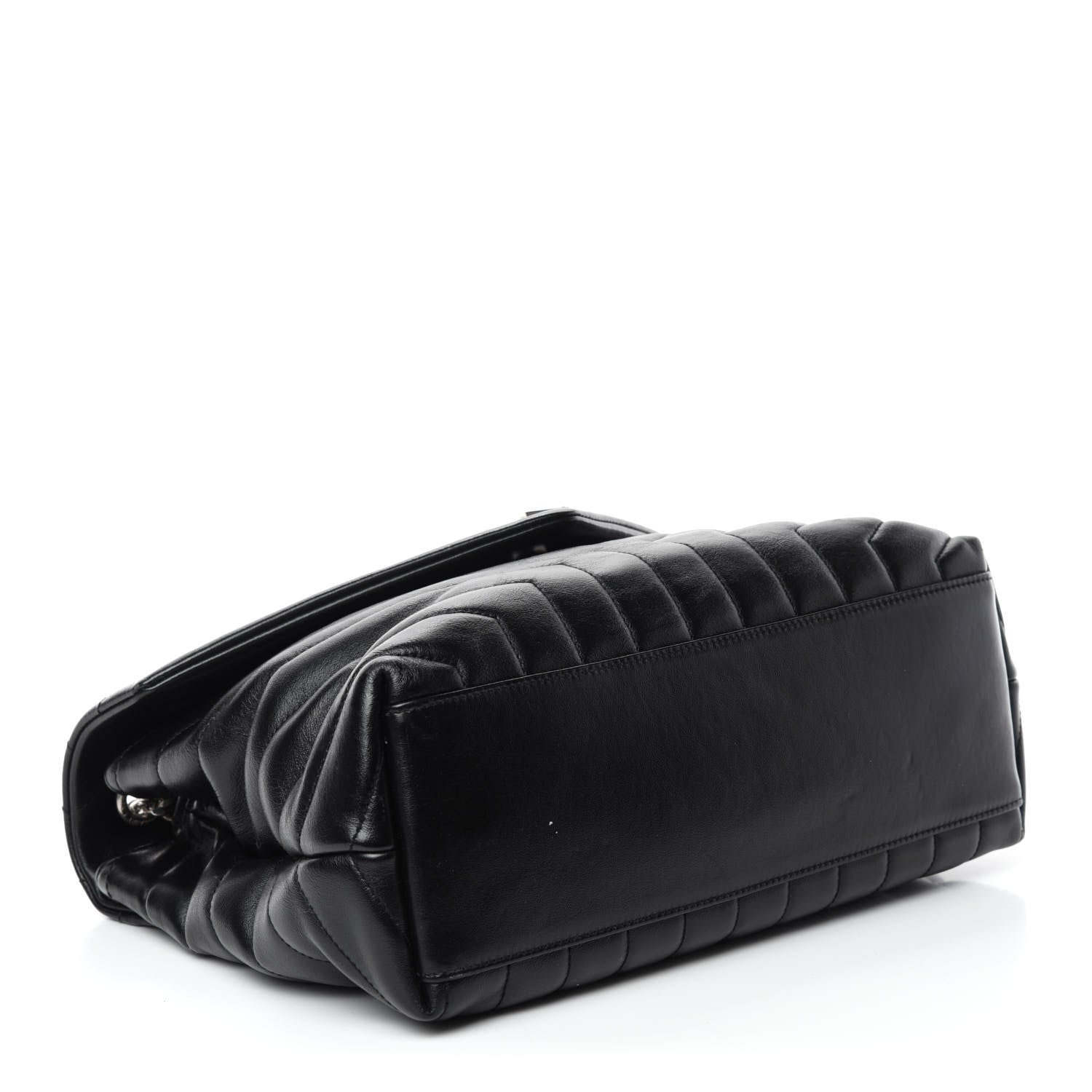 Saint Laurent Calfskin Y Quilted Monogram Medium Loulou Chain Satchel Black 4 of 12