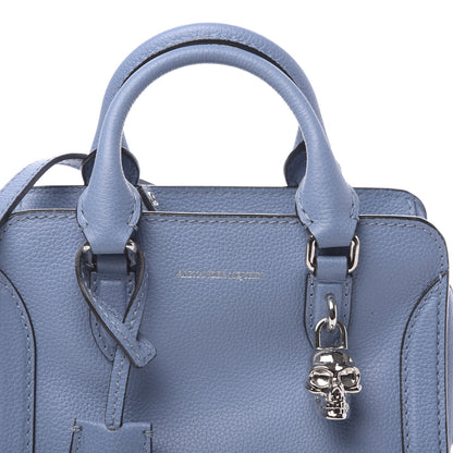 Alexander McQueen Pebbled Calfskin Mini Padlock Tote Light Blue 10 of 10