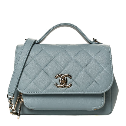 Chanel Caviar Quilted Small Business Affinity Flap Blue 1 of 12