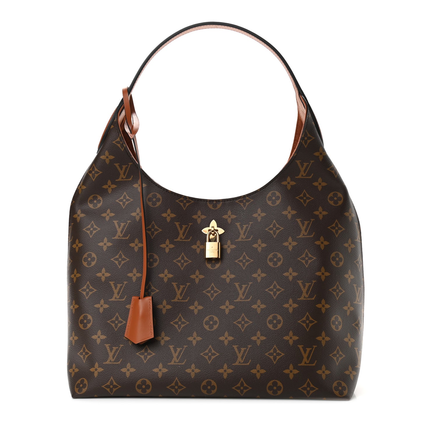 Monogram Flower Hobo Caramel