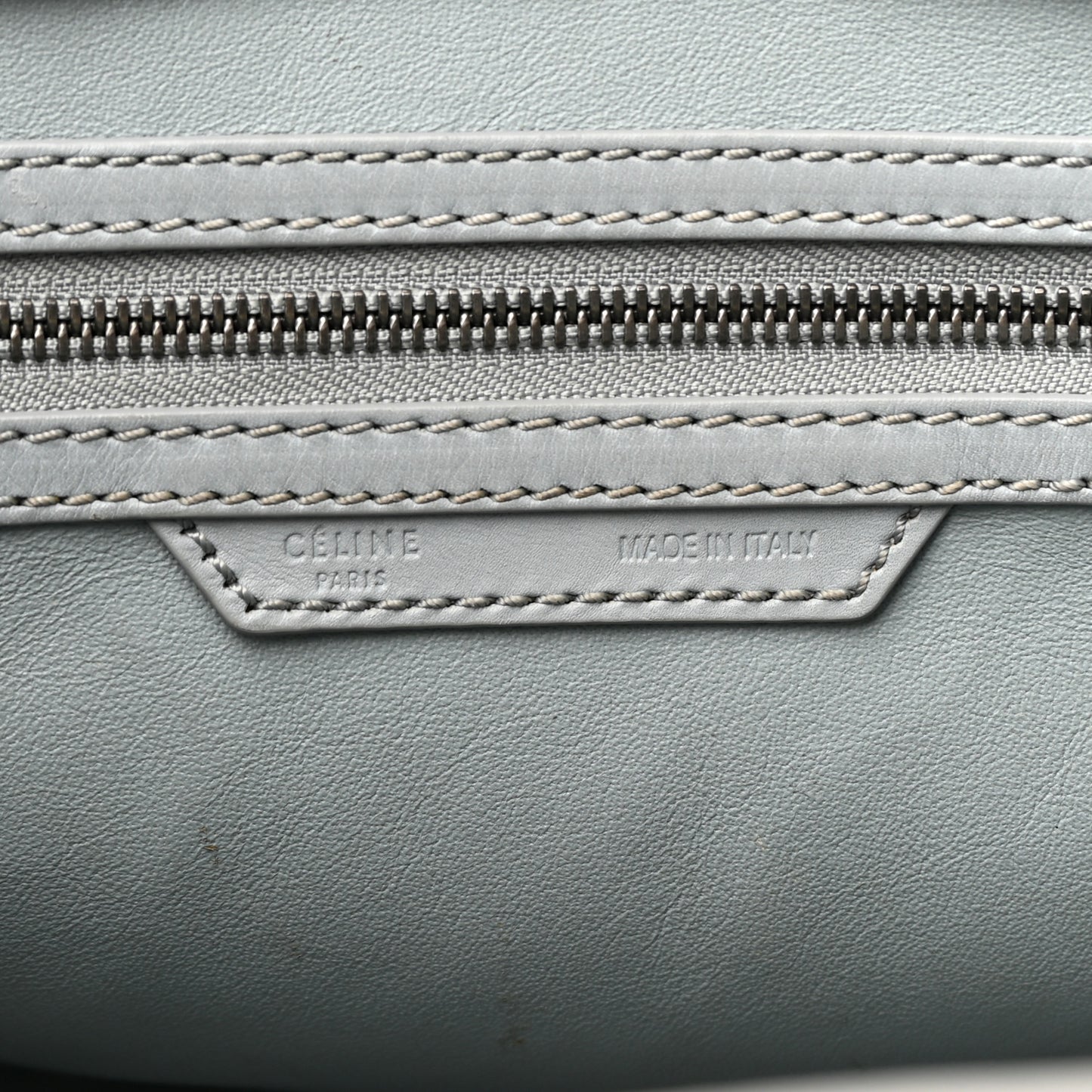 Smooth Calfskin Mini Luggage Sky Blue