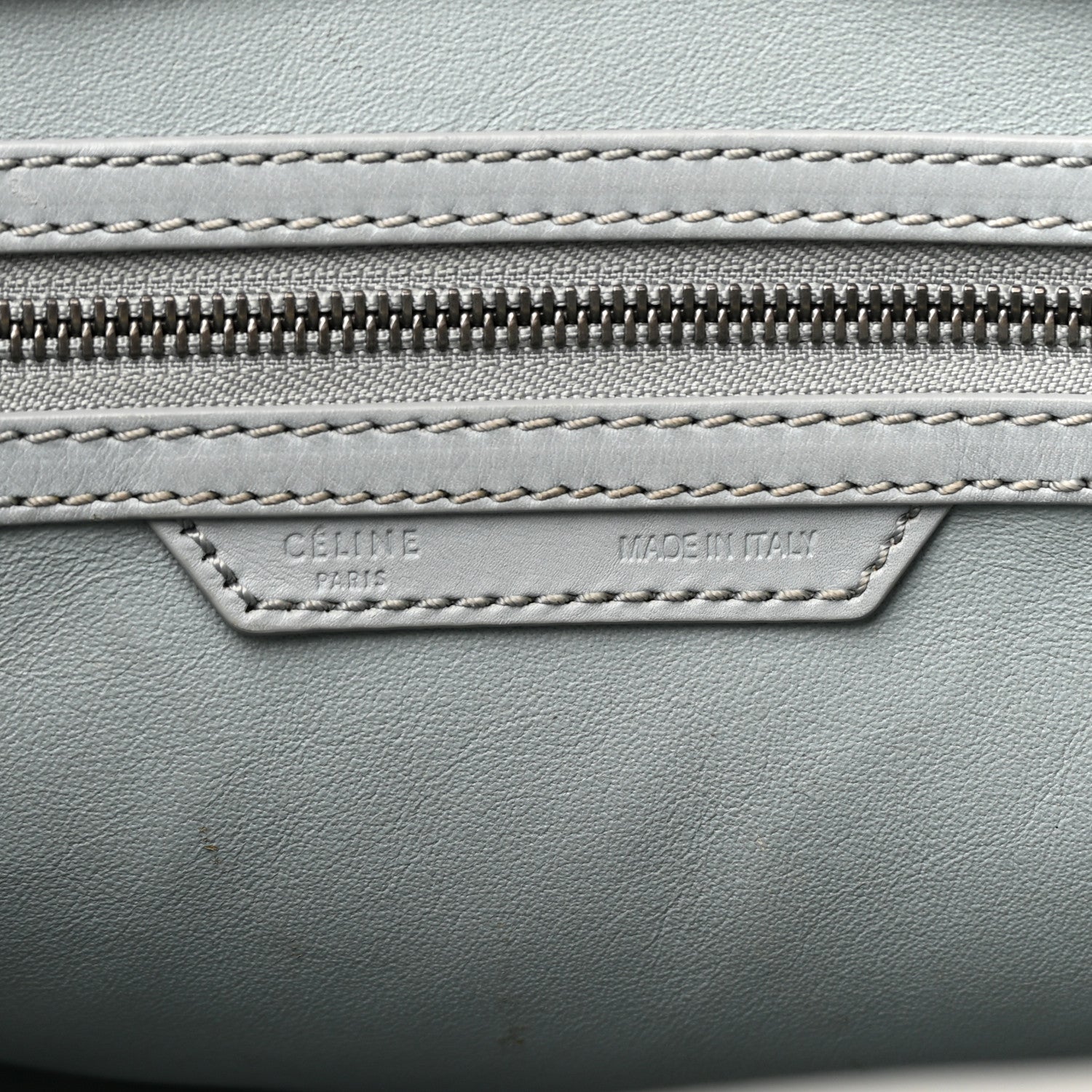 Celine Smooth Calfskin Mini Luggage Sky Blue 6 of 18