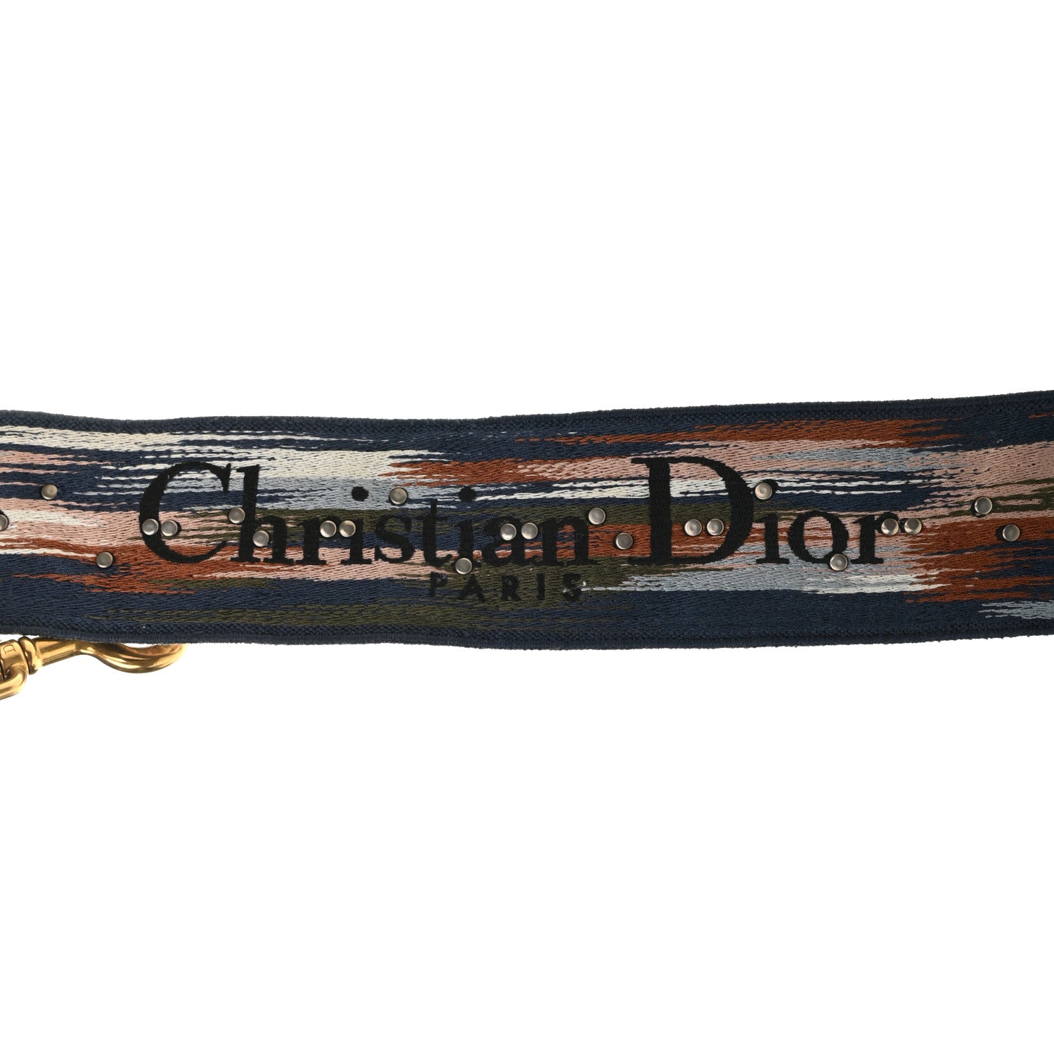 Christian Dior Canvas Embroidered Studded KaleiDiorscopic Shoulder Strap Multicolor 3 of 11