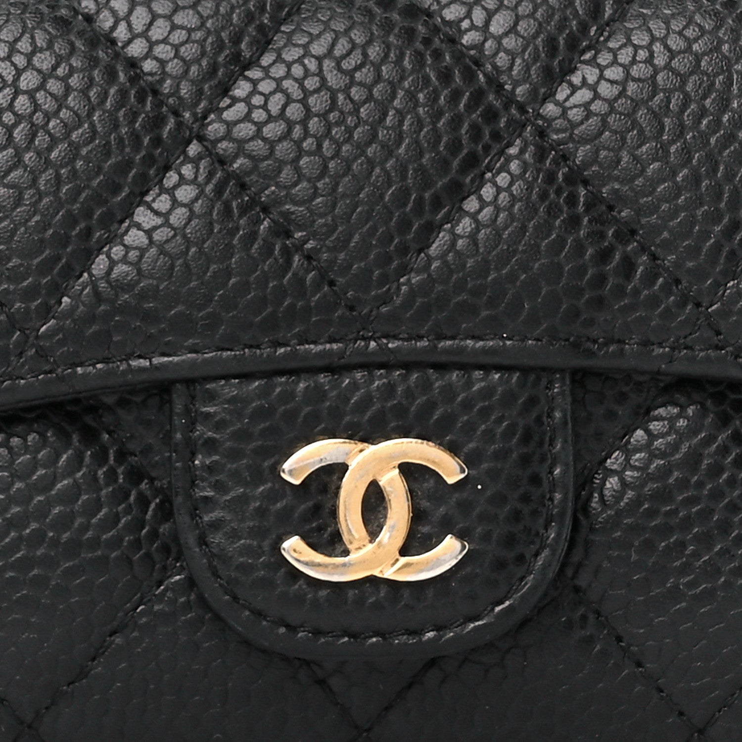 Chanel Caviar Quilted Flap Card Holder Black 9 of 11