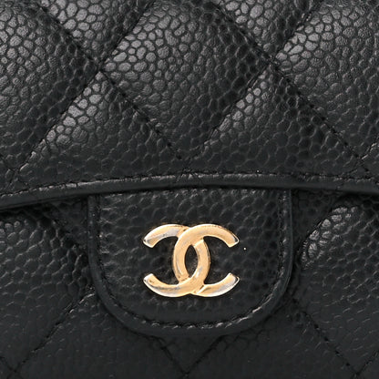 Chanel Caviar Quilted Flap Card Holder Black 9 of 11