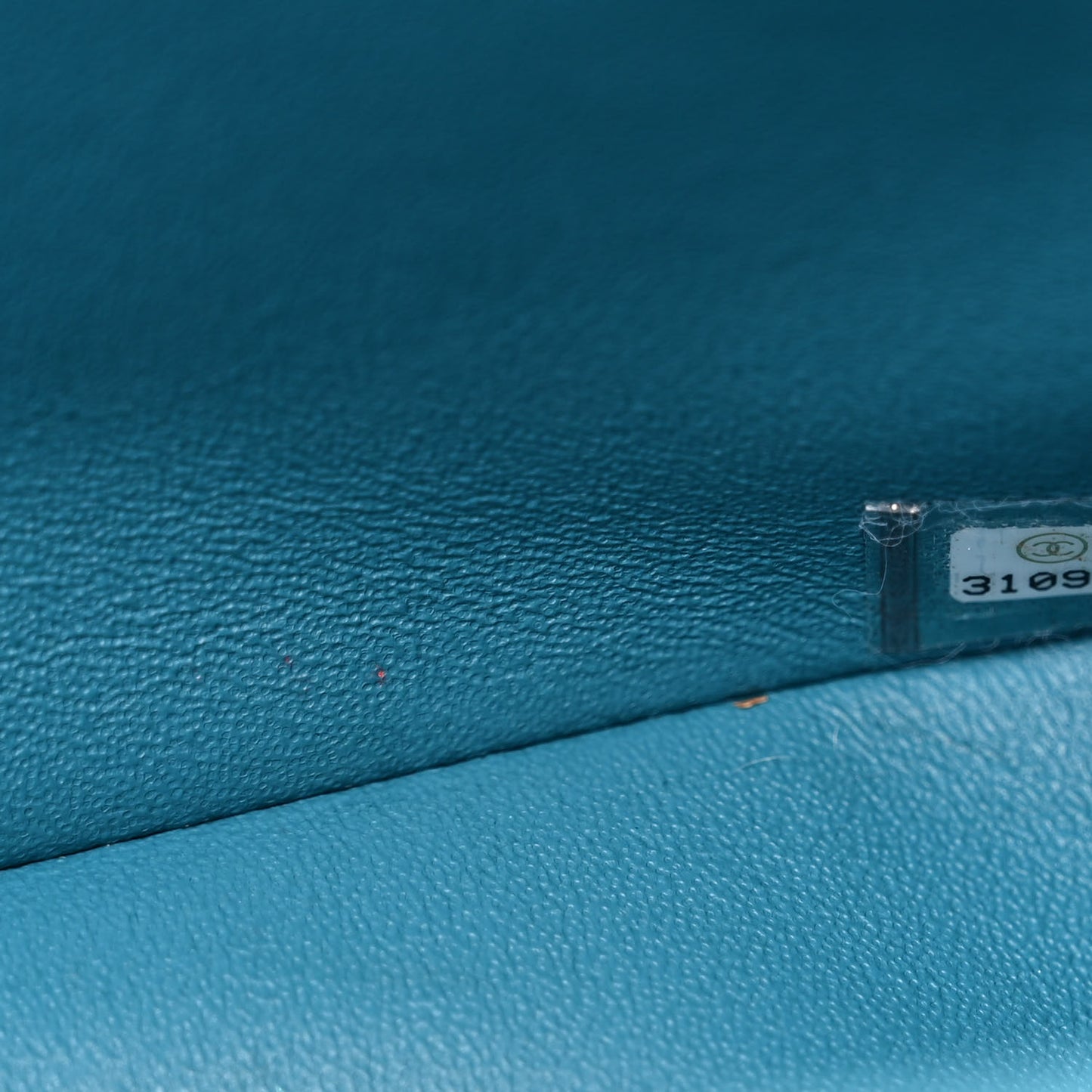 Lambskin Quilted Mini Rectangular Flap Yellow Blue