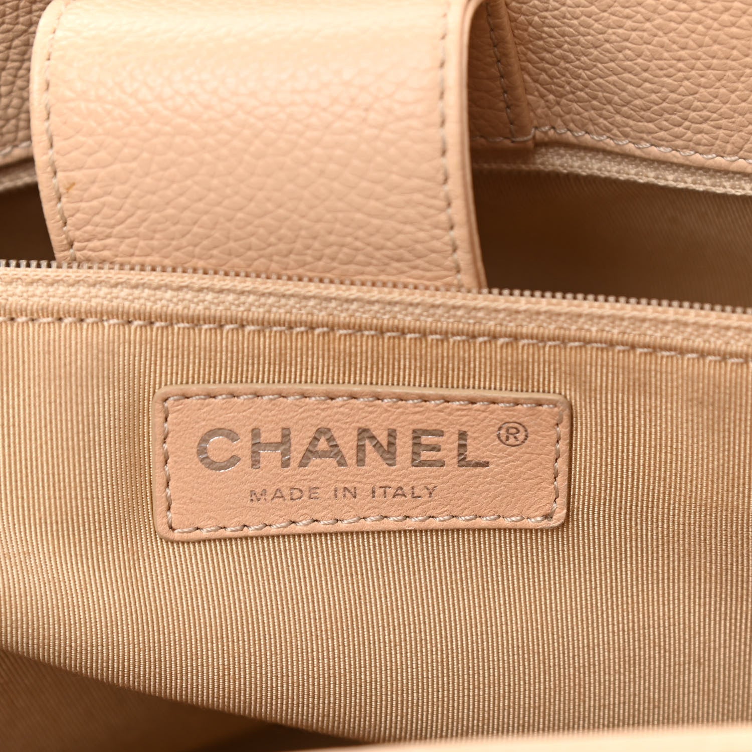 Chanel Calfskin Cerf Executive Shopper Tote Beige 5 of 24